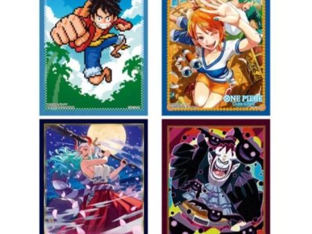 BANDAI ONE PIECE Official Card Sleeves All 4 set JAPAN OFFICIAL Online Sale