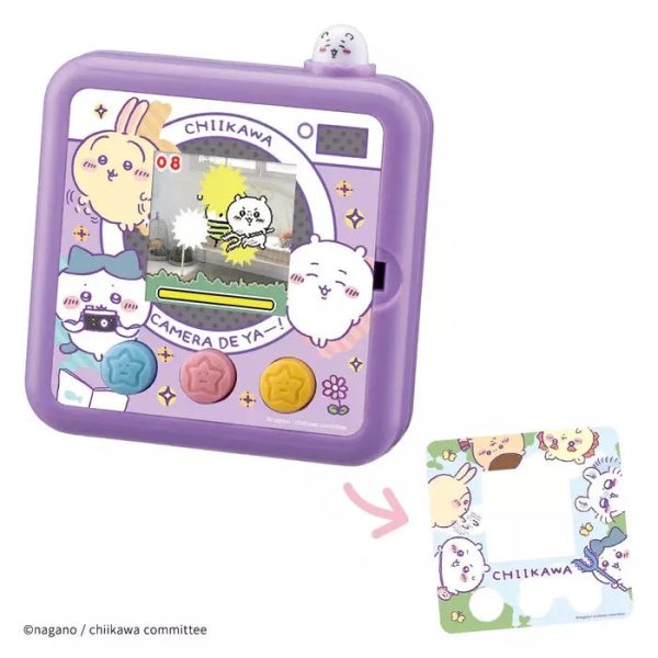 Takara Tomy Chiikawa Camera de Ya- Purple JAPAN OFFICIAL Fashion