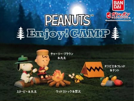 BANDAI PEANUTS Enjoy! CAMP Set of 4 Figure Capsule Toy JAPAN OFFICIAL Online Hot Sale