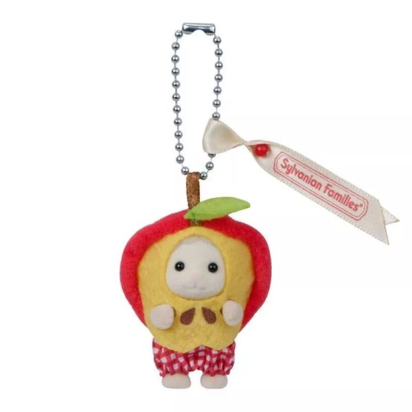 Epoch Sylvanian Families Baby Sheep Apple Keychain JAPAN OFFICIAL Fashion