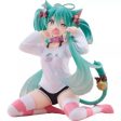 TAITO Desktop Cute Figure Hatsune Miku with Cat ears T shirt ver JAPAN OFFICIAL Sale