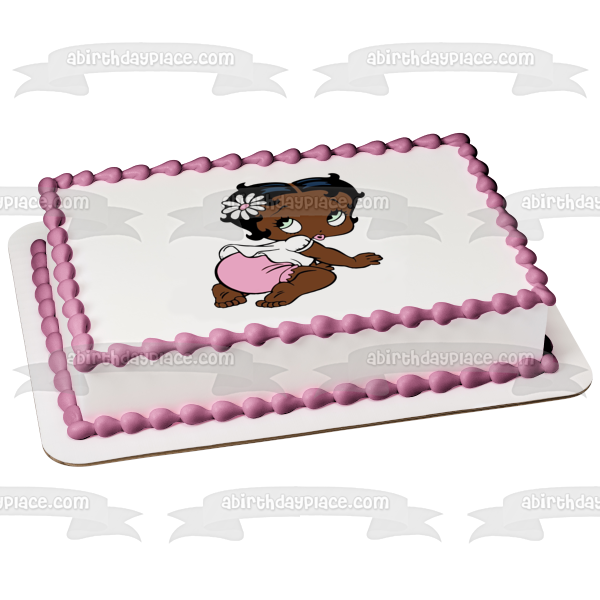 Baby Boop Crawling Edible Cake Topper Image ABPID56767 Hot on Sale