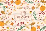 Happy Thanksgiving Pumpkins and Fall Colored Leaves Edible Cake Topper Image ABPID56753 Online now