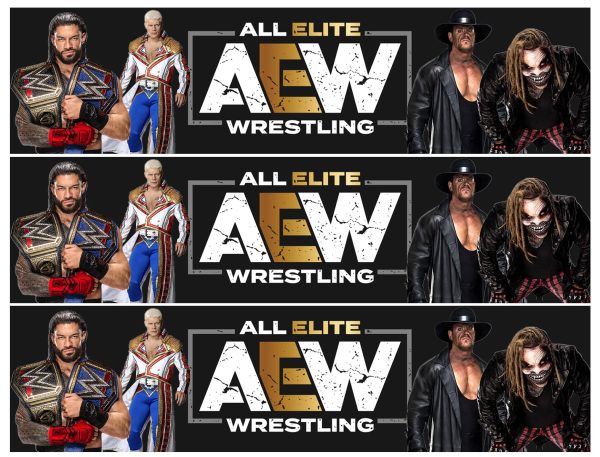 All Elite Aew Wrestling Edible Cake Topper Image Strips ABPID56729 Online Hot Sale