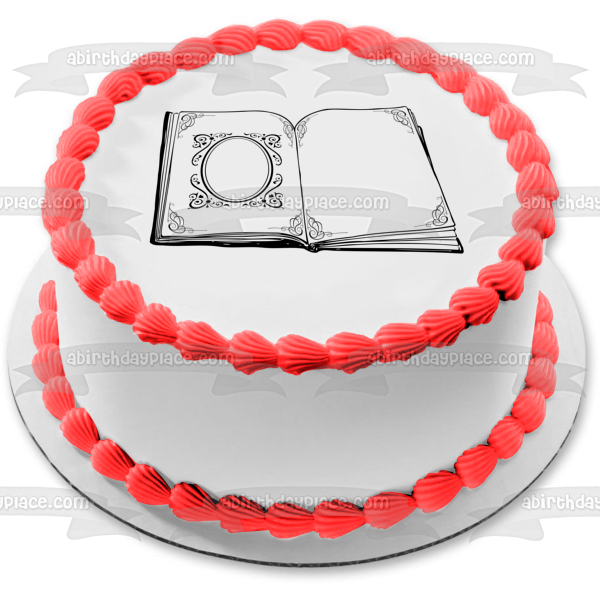 Bible Open Pages Edible Cake Topper Image ABPID56731 Cheap