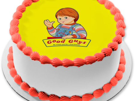 Chucky Good Guys He Wants to Be Friends Edible Cake Topper Image ABPID56733 Online