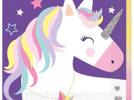 Stars & Unicorn Luncheon Napkins, 16ct Sale