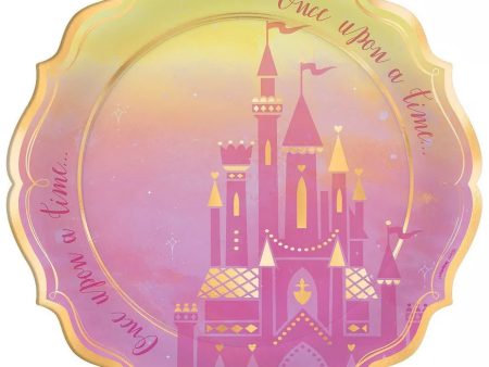 Disney Princess 10 1 2  Metallic Shaped Plates, 8ct Online Hot Sale