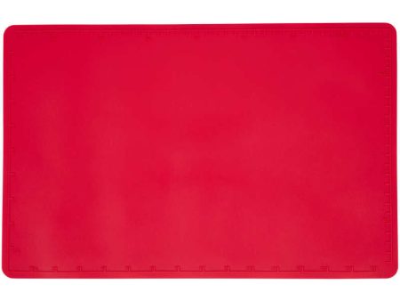 Dark Red Silicone Baking Mat for Prep and Oven Use, 10.2 x 16-Inch Online Sale