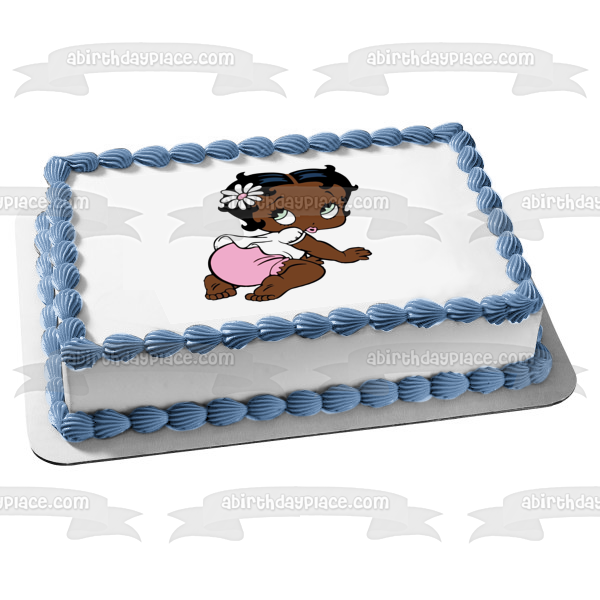 Baby Boop Crawling Edible Cake Topper Image ABPID56767 Hot on Sale