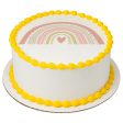 Pastel Rainbow Edible Cake Topper Image ABPDP27382 Online now