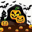 Happy Halloween Bats Pumpkins and a Haunted House Edible Cake Topper Image ABPID56715 Sale