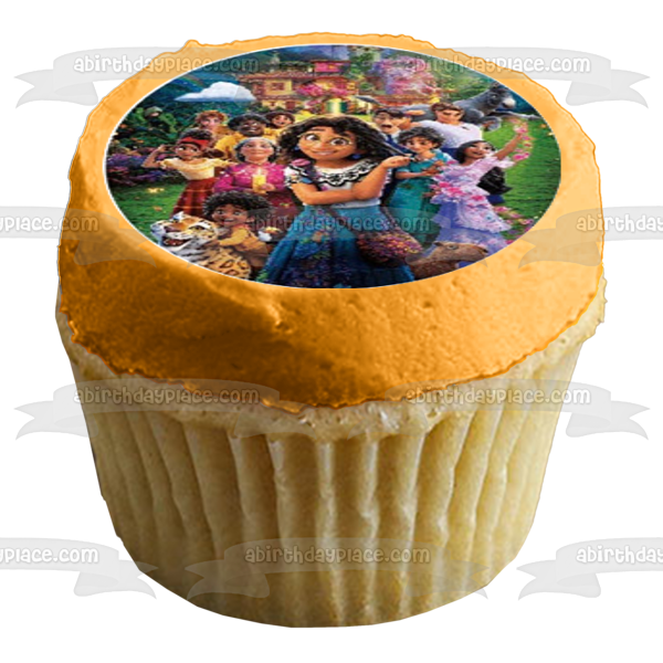 Encanto Assorted Characters and Scenes Mirabel Bruno Isabela Luna Delores Edible Cupcake Topper Images ABPID56773 Online now