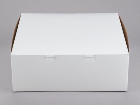 14  x 14  x 6  White Cake   Bakery Box Fashion