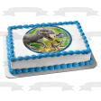 Jurrasic World Tyrannosaurus Rex and Velociraptors Edible Cake Topper Image ABPID06036 Online Hot Sale