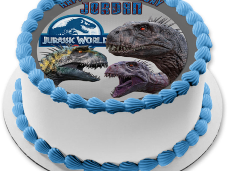 Jurassic World Alive App Game with Dinosaurs Edible Cake Topper Image ABPID56437 For Sale