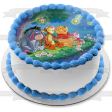 Winnie the Pooh and Friends Stargazing Eeyore Piglet and Tigger Edible Cake Topper Image ABPID56681 For Cheap