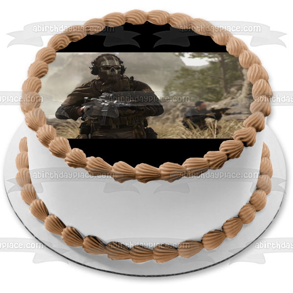 Call of Duty Modern Warfare 2 Ghost Edible Cake Topper Image ABPID56700 Online Sale