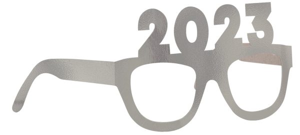 Black, Gold & Silver New Years 2023 Party Glasses, 4ct Hot on Sale