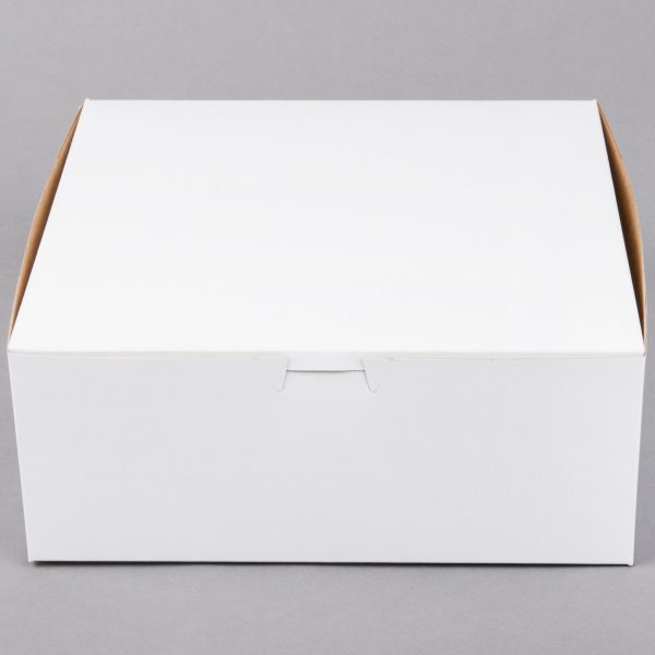 10  x 10  x 4  White Cake Box   Bakery Box Supply