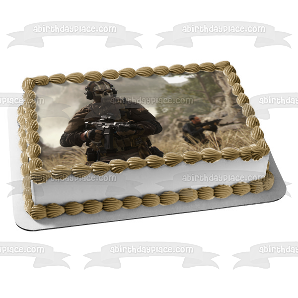 Call of Duty Modern Warfare 2 Ghost Edible Cake Topper Image ABPID56700 Online Sale