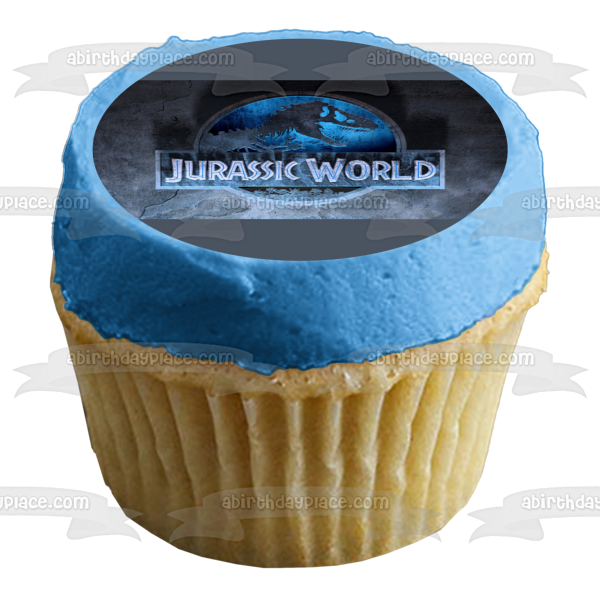 Jurassic World Logo and an  Indominus Rex Edible Cake Topper Image ABPID05054 For Cheap