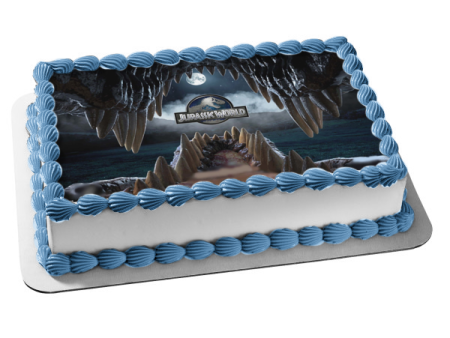 Jurassic World Indominus Rex Dinosaur Jaws Edible Cake Topper Image ABPID04135 Fashion