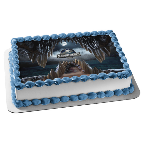 Jurassic World Indominus Rex Dinosaur Jaws Edible Cake Topper Image ABPID04135 Fashion