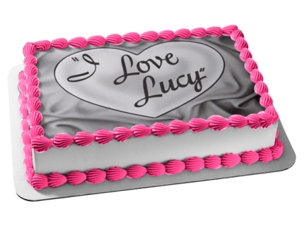 I Love Lucy  Lucille Ball Ricky with a Heart Edible Cake Topper Image ABPID00444 Cheap