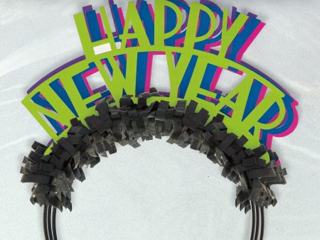 Neon Dots New Years Headbands, 4ct Sale