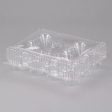 12 Cup Clear Hinged Cupcake Container Cake Box For Sale