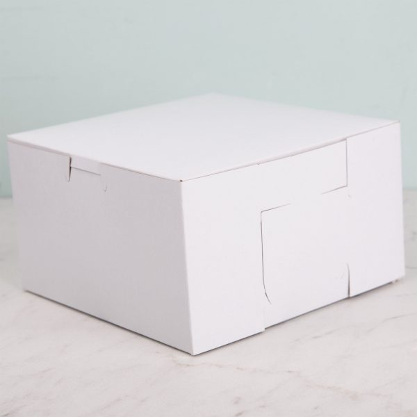 7  x 7  x 4  White Cake Box   Bakery Box Online