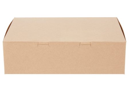 14  x 10  x 4  Kraft Quarter Sheet Cake Box   Bakery Box Online now