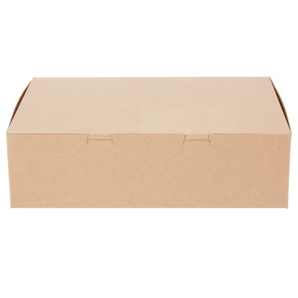 14  x 10  x 4  Kraft Quarter Sheet Cake Box   Bakery Box Online now